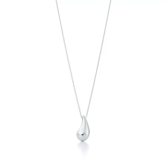 Tiffany & Co. Elsa Peretti Silver Teardrop Pendant Necklace - Picture 1 of 1